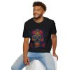 13746347975921082714_2048.jpeg Sugar Skull T-Shirt — Colorful Day of the Dead Floral Tee