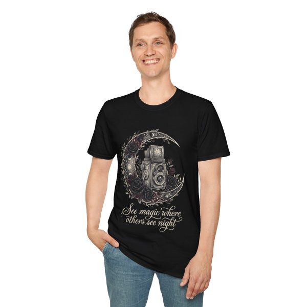13872030474351285266_2048.jpeg Vintage Camera Moon T-Shirt — “See Magic Where Others See Night”