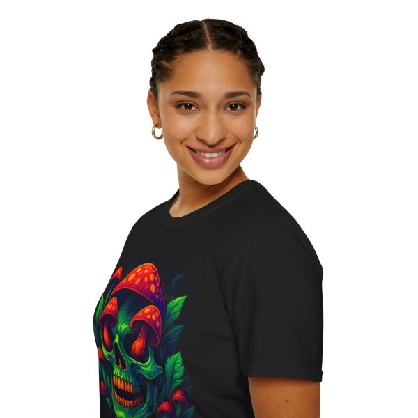 Psychedelic Mushroom Skull T‑Shirt