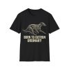 Born to Outrun Greyhound T-Shirt — Geometric Galaxy Dog
