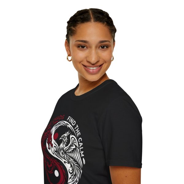 Yin Yang Dragon T-Shirt — "Find the Calm in the Chaos" Graphic Tee