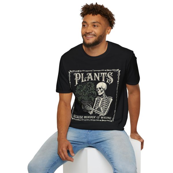 14883377934388462896_2048.jpeg Plants T-Shirt — 'Because Murder Is Wrong' Skeleton Botanical Tee