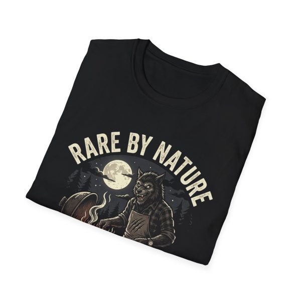 T-Shirt — 'Rare By Nature' Werewolf Camping Graphic Tee