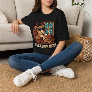 15137258995162749433_2048.jpeg Vacation Mode Reindeer T-Shirt