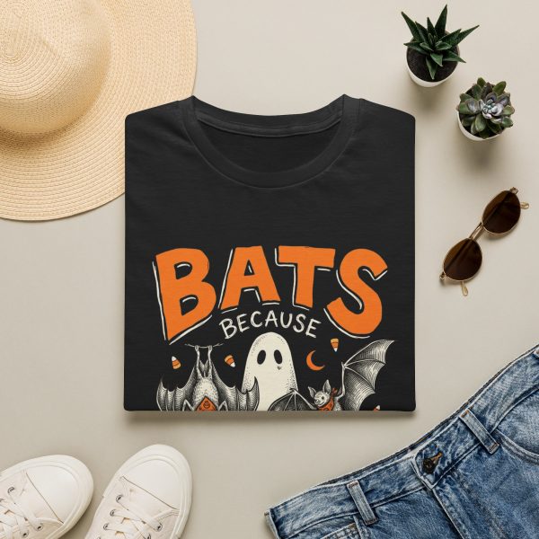 15435174649379041209_2048.jpeg Bats Because Halloween Graphic T-Shirt