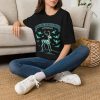 15603082680585957068_2048.jpeg Making Spirits Bright (Literally) T-Shirt — Cute Spooky Skeleton Deer