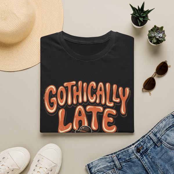 Gothically Late T-Shirt — Retro Skeleton Graphic Tee