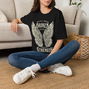 15898509521426255161_2048.jpeg Built From Broken Pieces T-Shirt — Inspirational Tee