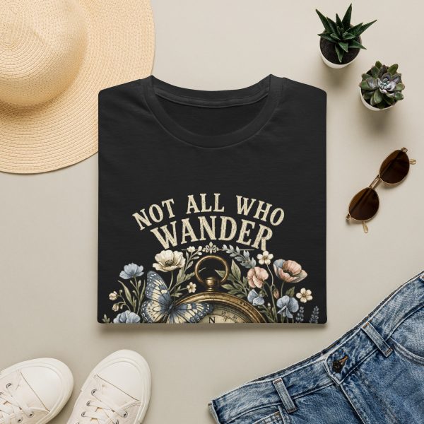 Not All Who Wander Compass T-Shirt