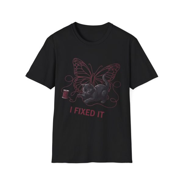 16266790477330877853_2048-1.jpeg I Fixed It Butterfly T‑Shirt — Repair Humor Tee for DIYers & Mechanics