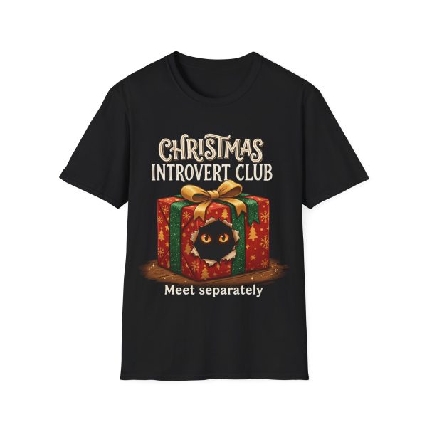 16377576194845614409_2048.jpeg Christmas Introvert Club T‑Shirt — “Meet Separately” Holiday Graphic Tee