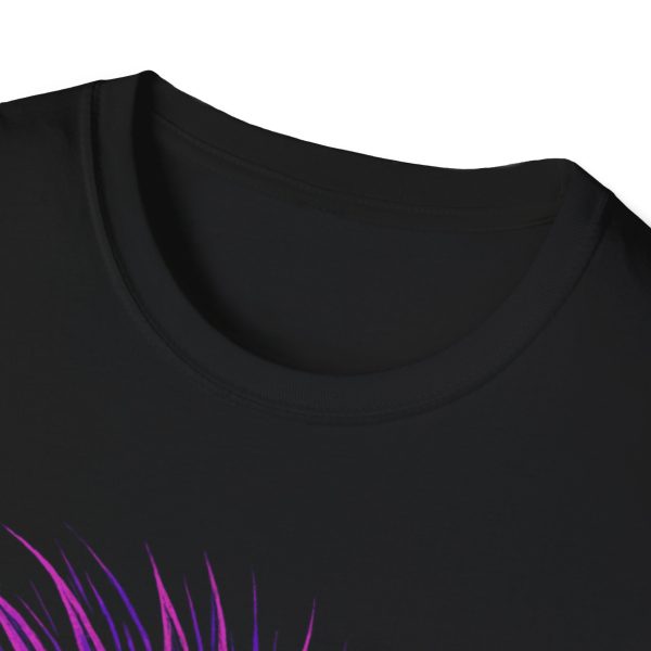 Neon Punk Skull T-Shirt — Purple Mohawk Graphic Tee