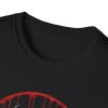 Skull Horns T-Shirt — Dark Gothic Red Drip Design