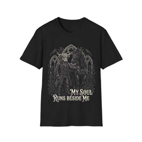 T-Shirt — "My Soul Runs Beside Me" Gothic Horse & Hound