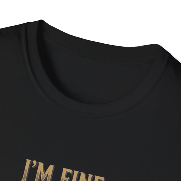 17511937004475058645_2048.jpeg Moody Black Cat Tee — “I’m Fine, You Look Stressed”