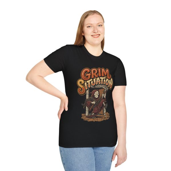 Grim Situation T-Shirt — Retro Grim Reaper Graphic Tee