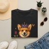 17921616101391828851_2048.jpeg Corgi Crown T-Shirt – Floral Royal Dog Tee