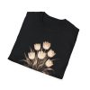 Vintage Tulip Bouquet T‑Shirt — Sepia Floral Vase Graphic