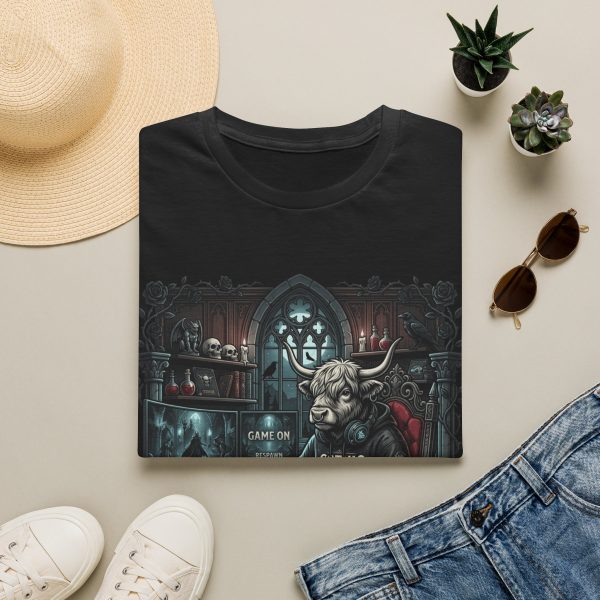 Bull Knight Gaming T-Shirt — 'Respawn, Rebuild, Repeat' Dark Fantasy Tee