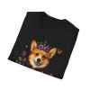 1964869721622276801_2048.jpeg Corgi Crown T-Shirt – Floral Royal Dog Tee