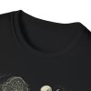 Skeleton Graveyard Tee — “Here Lies Momentum” Goth Halloween T‑Shirt