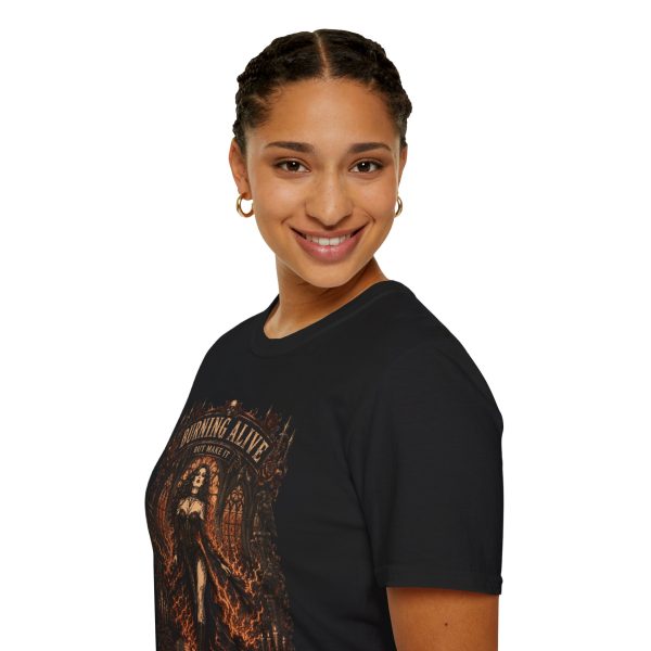 2052458961763953034_2048.jpeg Burning Alive Gothic Graphic Tee — "Burning Alive But Make It Fashion"