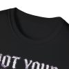 Not Your Problem T-Shirt — Gothic Black Cat Moon Graphic Tee