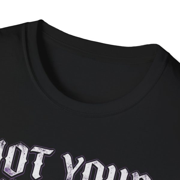 Not Your Problem T-Shirt — Gothic Black Cat Moon Graphic Tee
