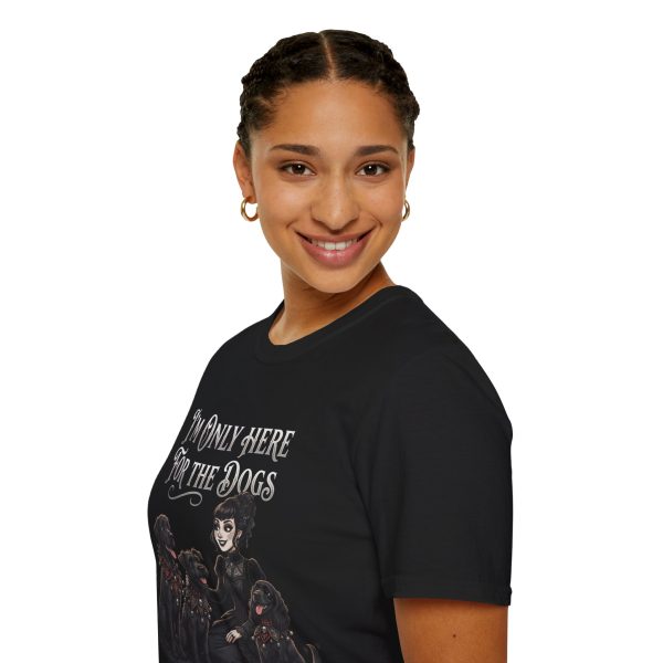 2533569112597744734_2048.jpeg I'm Only Here For The Dogs T-Shirt — Gothic Dog Lover Tee