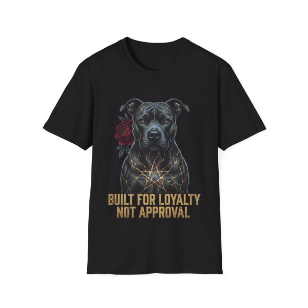 Pitbull Portrait T-Shirt — "Built for Loyalty Not Approval"