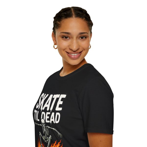 3802661783528761154_2048.jpeg Skate 'Til Dead T-Shirt — Skeleton Skateboarder Graphic Tee