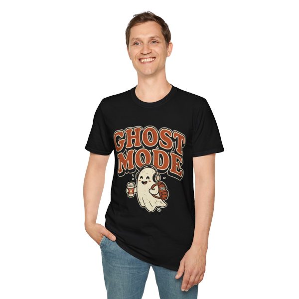 3920354846650772060_2048.jpeg Ghost Mode T‑Shirt — Cute Retro Halloween Ghost Graphic Tee