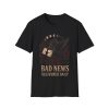 Bad News Delivered Daily T-Shirt — Gothic Raven & Moon