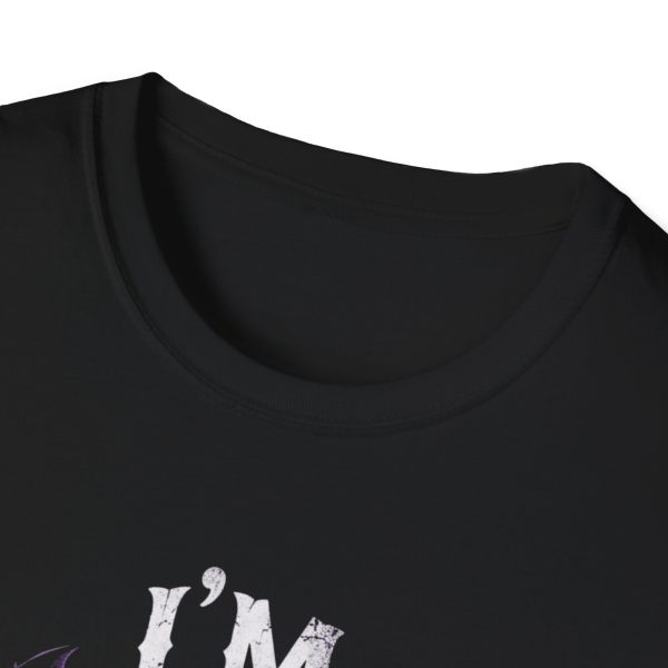 4528813138624208891_2048.jpeg I'm The Problem Black Cat T-Shirt — Gothic Purple Cat Graphic Tee