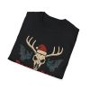 5046309458132232469_2048.jpeg Rock n' Roll Christmas T-Shirt — Skull Deer Antlers with Santa Hat