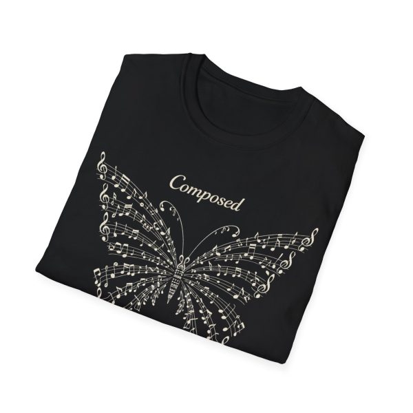 Composed To Be Free Butterfly Music Notes T-Shirt