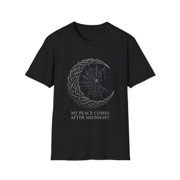 5709658850573331981_2048.jpeg Midnight Dreamcatcher T-Shirt — "My Peace Comes After Midnight"