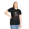 6078986689392603375_2048.jpeg Creepy Reel This Christmas T‑Shirt — Skeletal Reindeer Santa Hat Holiday Tee