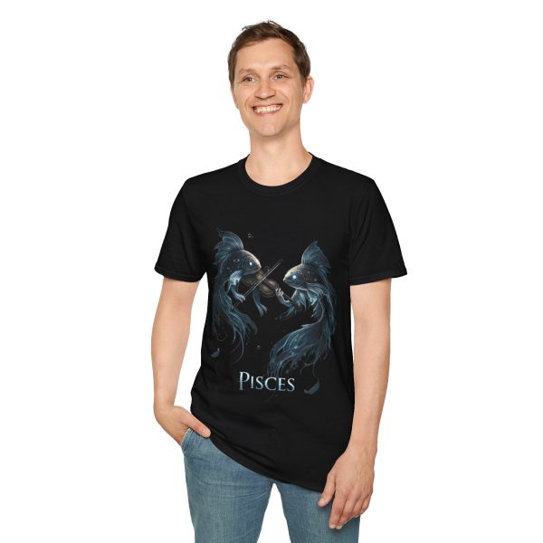 Pisces Violin Fish T-Shirt — Mystical Zodiac Music Tee