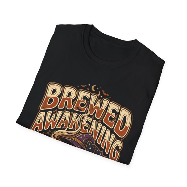 Brewed Awakening T-Shirt — Witchy Coffee Lover Graphic Tee