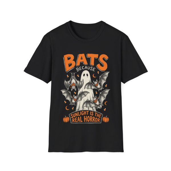 6735406537444131006_2048.jpeg Bats Because Halloween Graphic T-Shirt