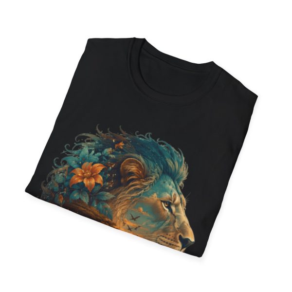 7314597476415766464_2048.jpeg Lion Sunset Graphic Tee — Floral Mane Lion T-Shirt