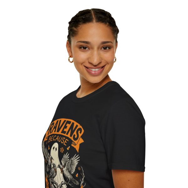 Ravens Because Ghost Tee — 'Silence Speaks Louder' Halloween