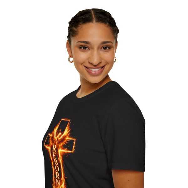 8016705247098390659_2048.jpeg Reborn Flame Cross T-Shirt — Fiery Phoenix Christian Tee