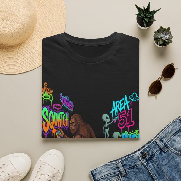 Area 51 Sasquatch Tee — Neon Alien & Bigfoot Graphic T-Shirt