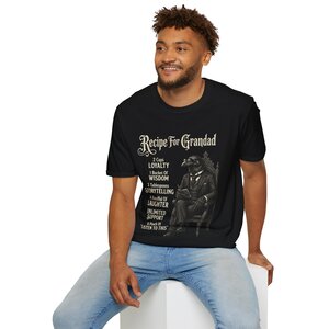 Recipe for Grandad T‑Shirt — '2 Cups Loyalty, 1 Bucket of Wisdom'
