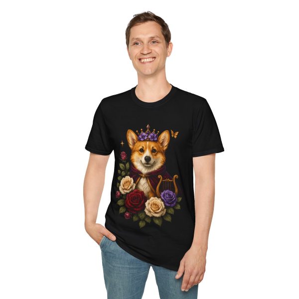 8249759623620950600_2048.jpeg Corgi Crown T-Shirt – Floral Royal Dog Tee