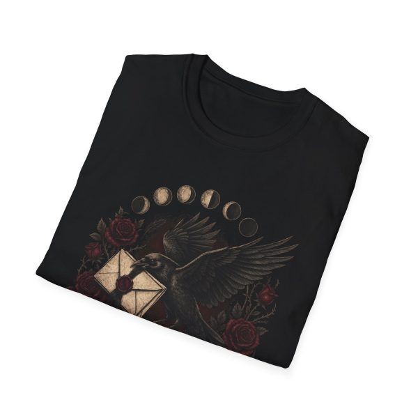 Bad News Delivered Daily T-Shirt — Gothic Raven & Moon