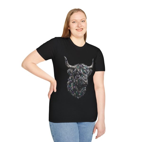 8770302185260185129_2048.jpeg Highland Cow Art Tee — Colorful Highland Cattle Illustration T-Shirt