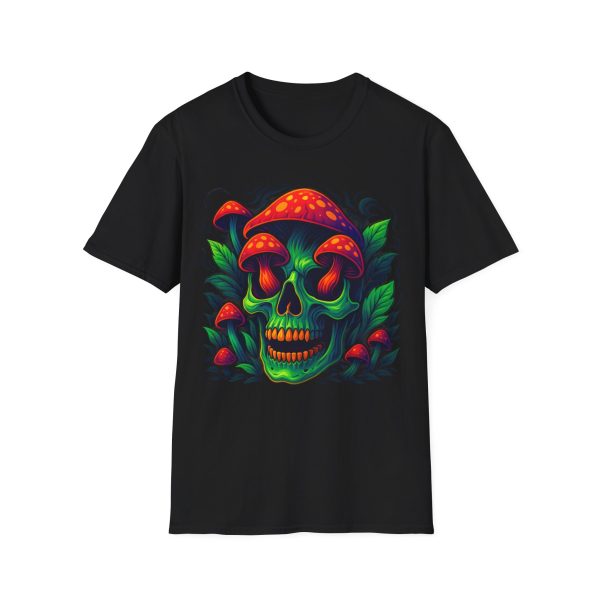 Psychedelic Mushroom Skull T‑Shirt